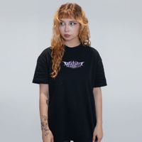 CAMISETA OVERSIZED PRETA - CROMADO ROXO