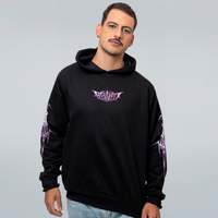 MOLETOM PRETO - CROMADO ROXO