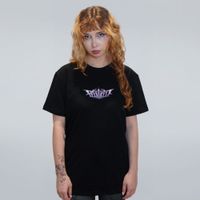 CAMISETA PRETA - CROMADO ROXO
