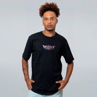 CAMISETA PRETA - CROMADO ROXO