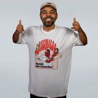 CAMISETA OVERSIZED OFF WHITE - HORA DO LANCHE