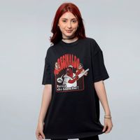 CAMISETA OVERSIZED PRETA - HORA DO LANCHE