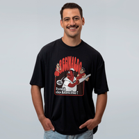 CAMISETA OVERSIZED PRETA - HORA DO LANCHE