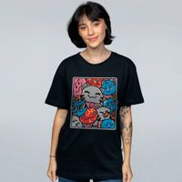 CAMISETA PRETA - SLIMES BRANCA