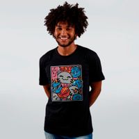 CAMISETA PRETA - SLIMES BRANCA