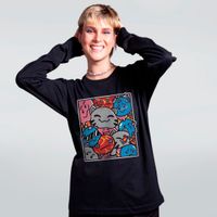 MANGA LONGA PRETA - SLIMES BRANCA