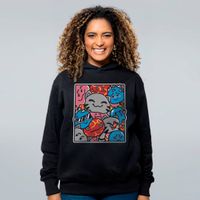 MOLETOM PRETO - SLIMES BRANCA