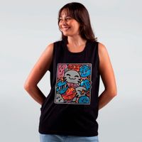 REGATA PRETA - SLIMES BRANCA
