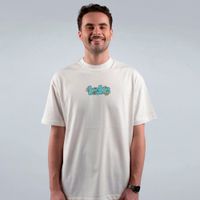 CAMISETA OVERSIZED OFF WHITE - MANIKAS FLOR