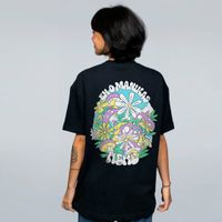 CAMISETA OVERSIZED PRETA - MANIKAS FLOR
