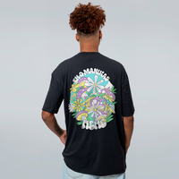 CAMISETA OVERSIZED PRETA - MANIKAS FLOR