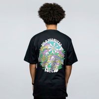 CAMISETA PRETA - MANIKAS FLOR