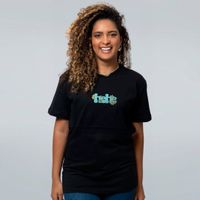 CAMISETA PRETA - MANIKAS FLOR
