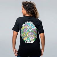 CAMISETA PRETA - MANIKAS FLOR