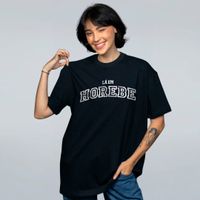 CAMISETA OVERSIZED PRETA - HOREBE