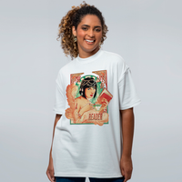 CAMISETA OVERSIZED OFF WHITE - LIFE OF READER