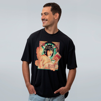CAMISETA OVERSIZED PRETA - LIFE OF READER