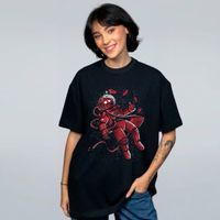 CAMISETA OVERSIZED PRETA - À DERIVA