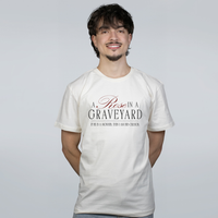 CAMISETA OFF WHITE - ROSE IN A GRAVEYARD