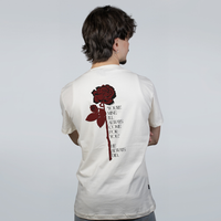 CAMISETA OFF WHITE - ROSE IN A GRAVEYARD
