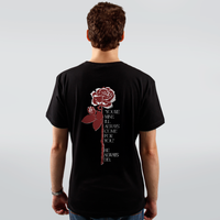 CAMISETA PRETA - ROSE IN A GRAVEYARD