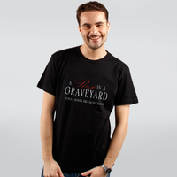 CAMISETA PRETA - ROSE IN A GRAVEYARD