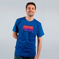 CAMISETA AZUL ROYAL - DOUBLE TROUBLE