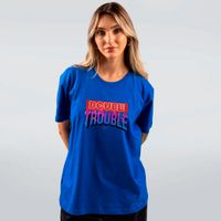 CAMISETA AZUL ROYAL - DOUBLE TROUBLE