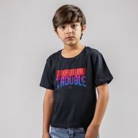 CAMISETA PRETA - DOUBLE TROUBLE