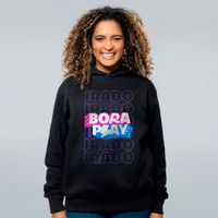 MOLETOM PRETO - BORA PRO PLAY