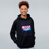 MOLETOM PRETO - BORA PRO PLAY