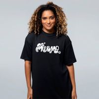 CAMISETA OVERSIZED PRETA - NÉ MERMO