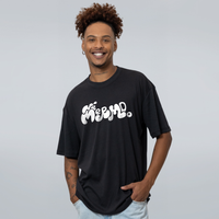 CAMISETA OVERSIZED PRETA - NÉ MERMO