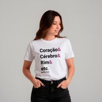 CAMISETA OFF WHITE - CORAÇÃO ETC