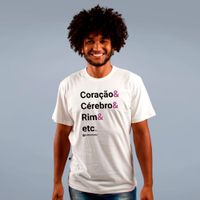 CAMISETA OFF WHITE - CORAÇÃO ETC