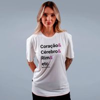 CAMISETA OFF WHITE - CORAÇÃO ETC
