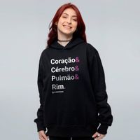 MOLETOM PRETO - CORAÇÃO ETC
