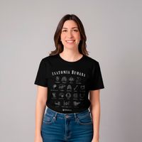 CAMISETA PRETA - ANATOMIA HUMANA