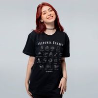 CAMISETA PRETA - ANATOMIA HUMANA