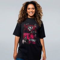 CAMISETA OVERSIZED PRETA - PERDIDA NO AMOR