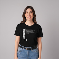 CAMISETA PRETA - ANATOMIA, A ARTE