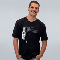 CAMISETA PRETA - ANATOMIA, A ARTE