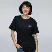 CAMISETA PRETA - CORAÇÃO NA ANATOMIA