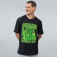 CAMISETA PRETA - HALLOWEEN BROXADA