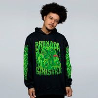 MOLETOM PRETO - HALLOWEEN BROXADA