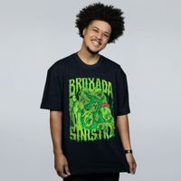 CAMISETA OVERSIZED PRETA - HALLOWEEN BROXADA
