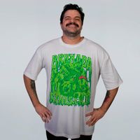 CAMISETA OVERSIZED OFF WHITE - HALLOWEEN BROXADA