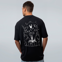 CAMISETA OVERSIZED PRETA - ESPÍRITOS MANIKAS