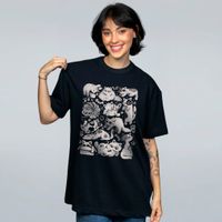 CAMISETA OVERSIZED PRETA - FLUFFY OVERLOAD