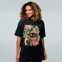 CAMISETA OVERSIZED PRETA - ALIENS AND SPIRITS